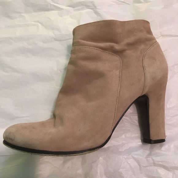 Sam Edelman light beige booties suede 8m used - Picture 2 of 8